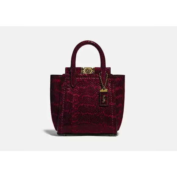 COACH Troupe Tote 16 In Snakeskin - Picture 1 of 6